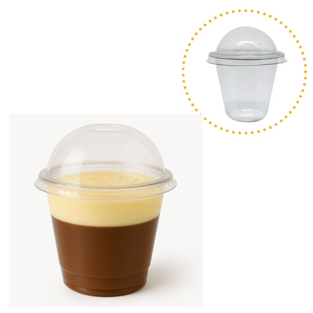 KIT 50~300 Mini Copinho brigadeiro 25 ml PET Flip