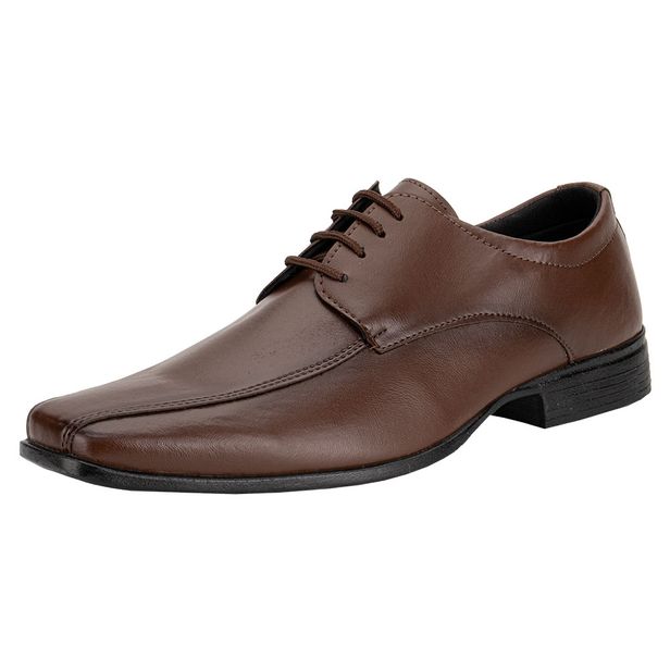 Sapato Masculino Social Mais Leve 600 CONHAQUE 38