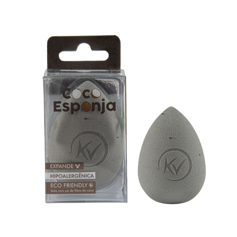 Esponja Gota Coco para Base e Corretivo Expansível Sem Látex Klass Vough