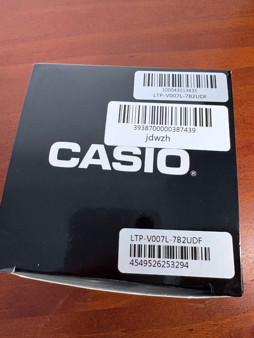 Relógio Casio Leather LTP-V007L-7B2 — Único, Novo