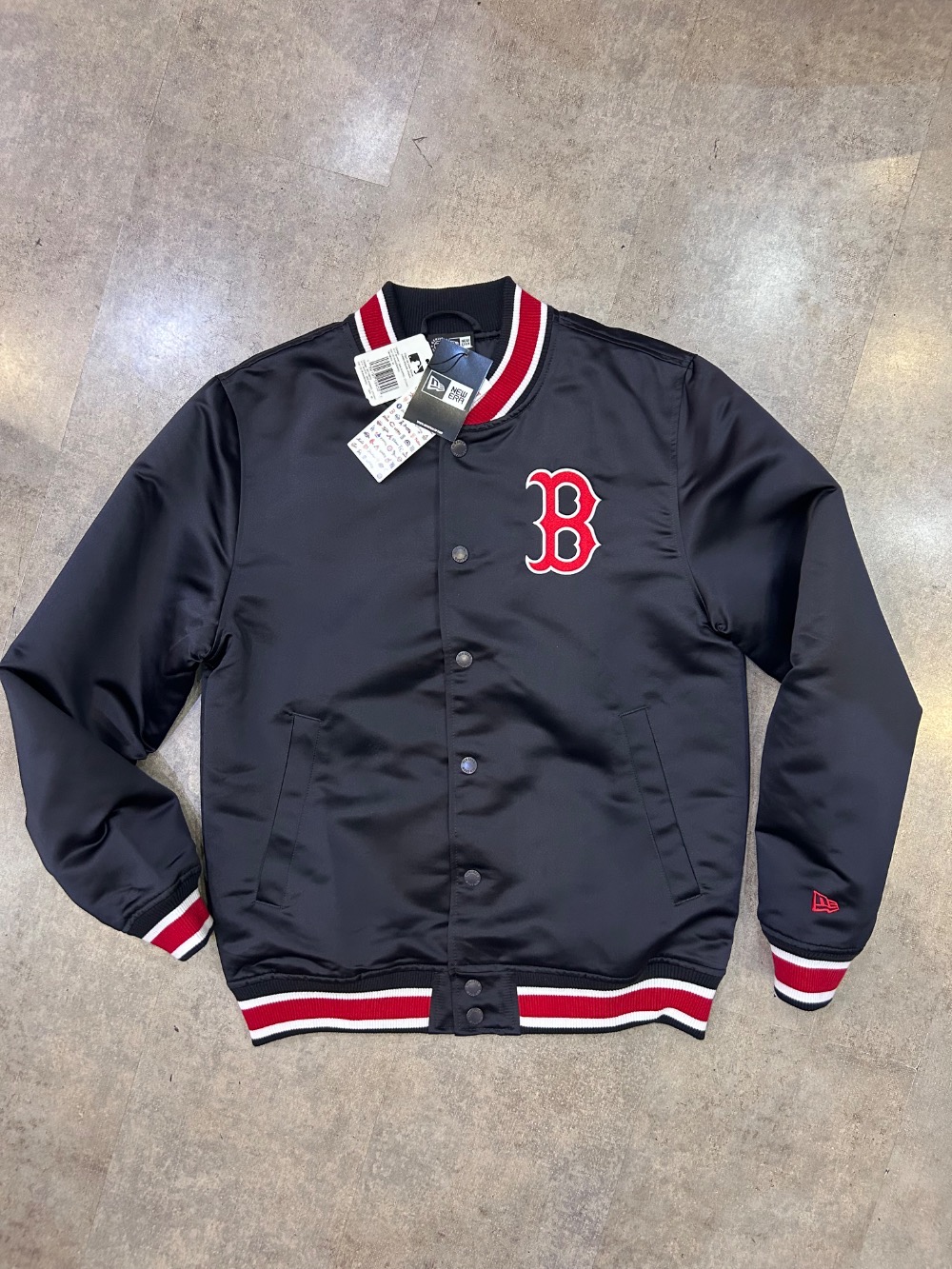 Jaqueta New Era Boston Red Sox Full-Snap Navy — G / XG, Novo