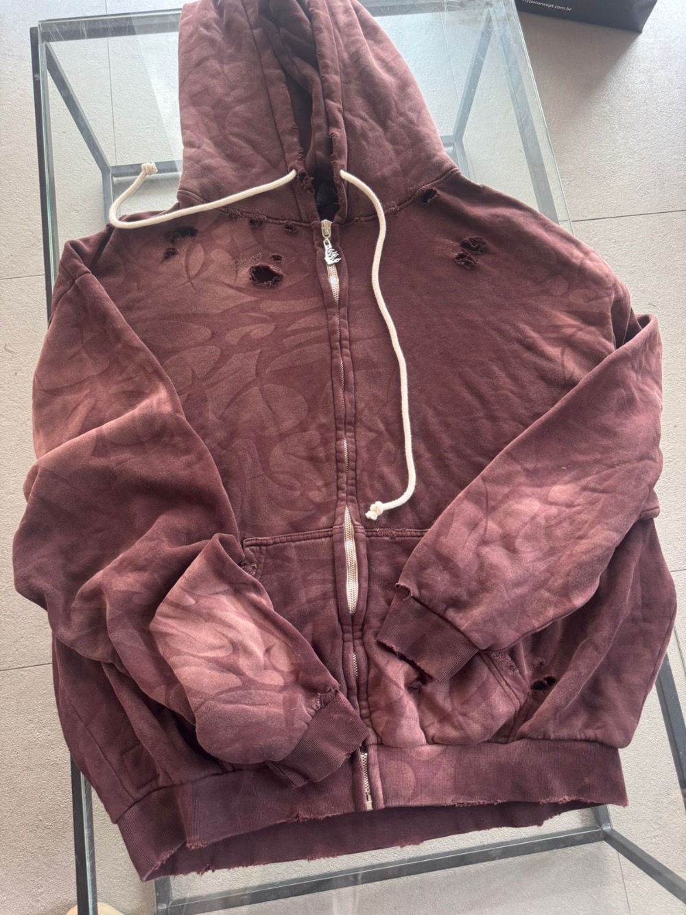 Jaqueta Hellstar Tribal Zip-Up Brown — XG, Novo