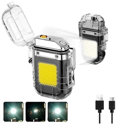 [Grupo de 3] Isqueiro Elétrico USB Recarregável com LED