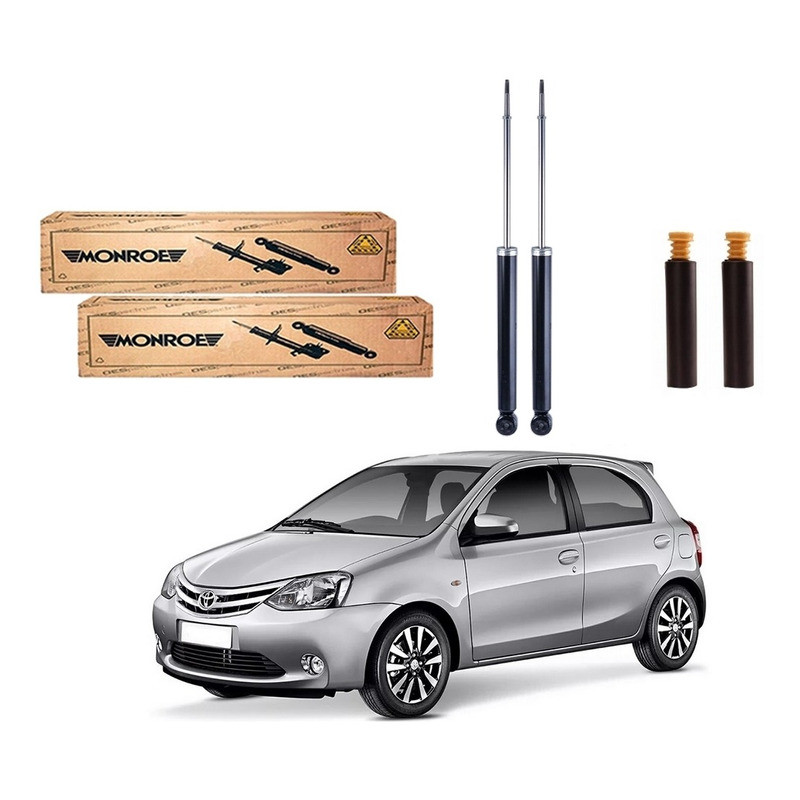 Kit Amortecedor Traseiro Etios 1.3 1.5 2012 A 2016