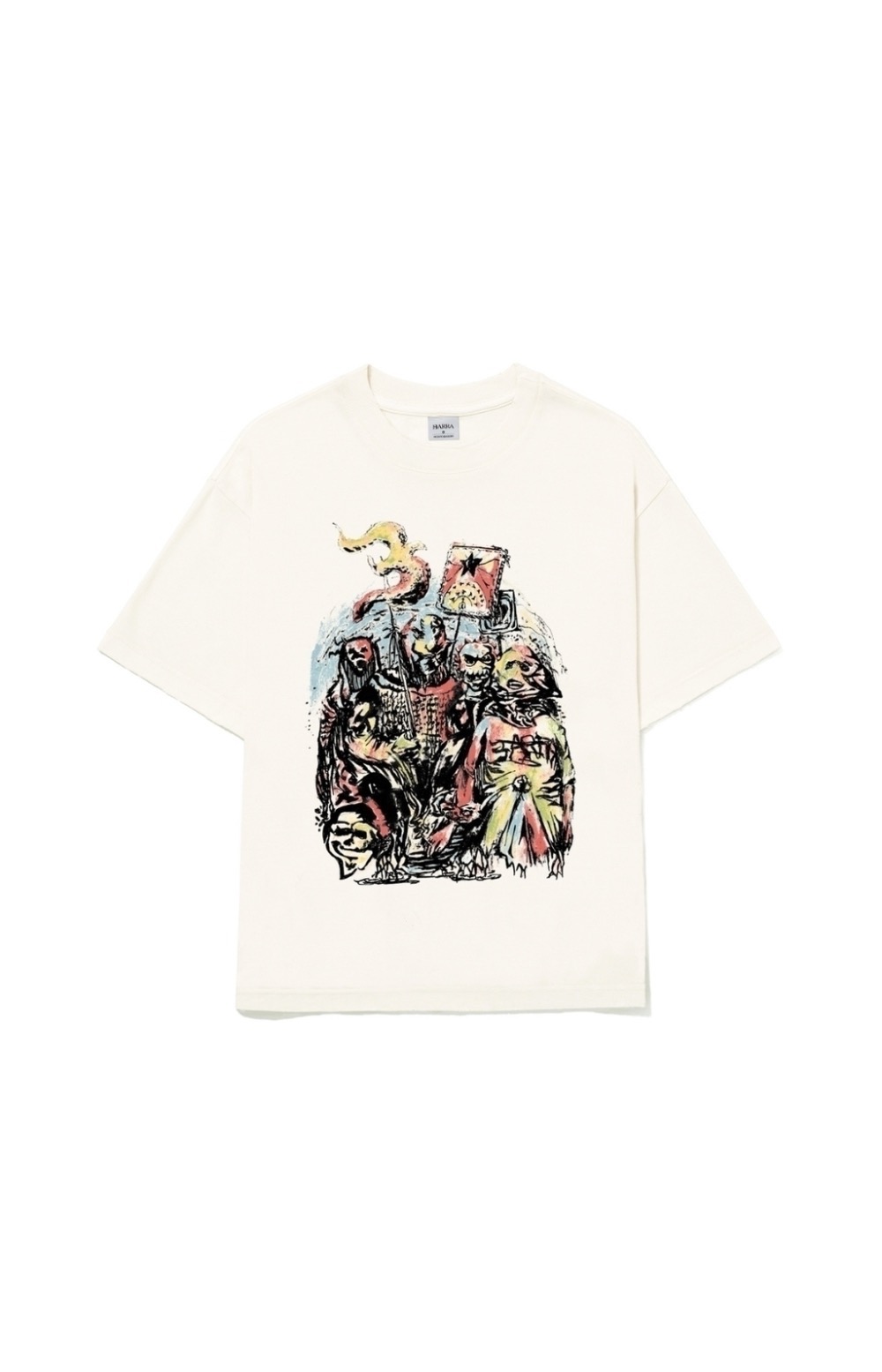 Camiseta Barra Crew Estandarte Off White — P / M / XG, Novo