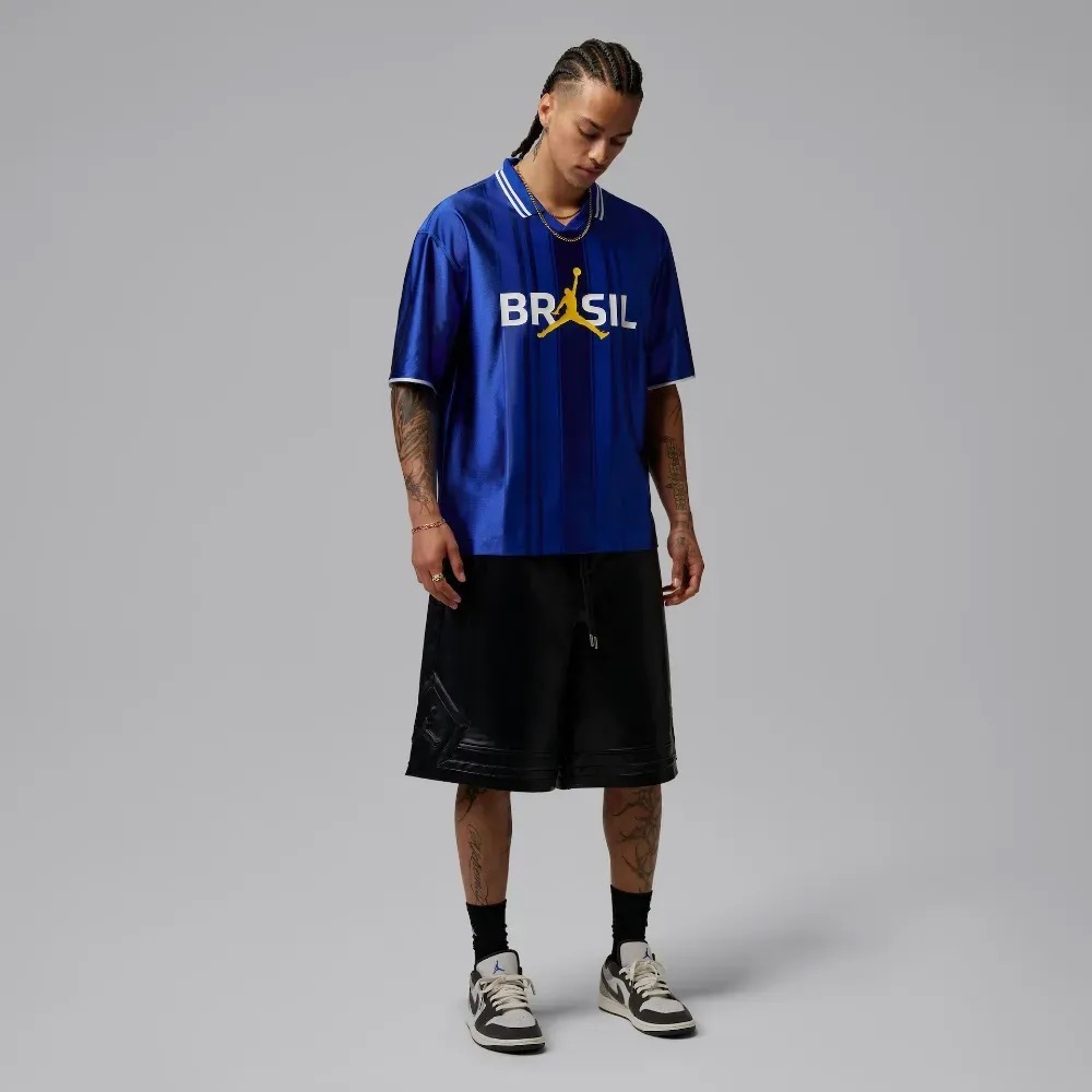 Camiseta Air Jordan Polo Brasil Blue — XG, Novo