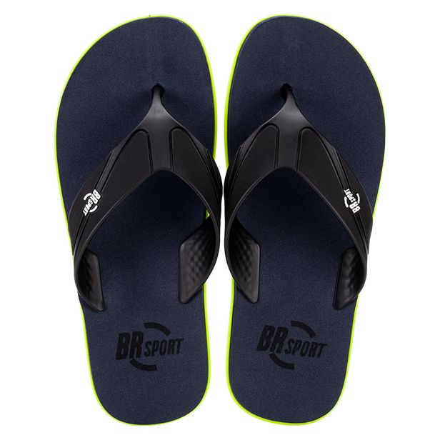 Chinelo Masculino Brsport 2660100 PRETO/AZUL 37