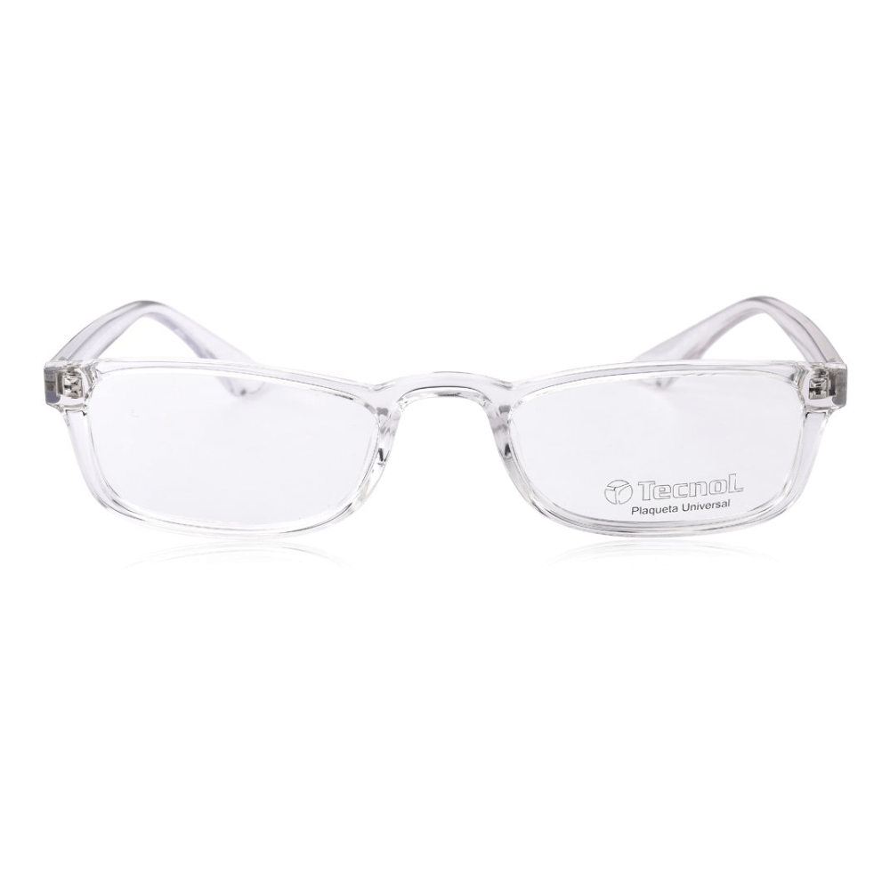 Foto 2 de Armação de Óculos de Grau Tecnol TN3096U Feminino Retangular Acetato Transparente
