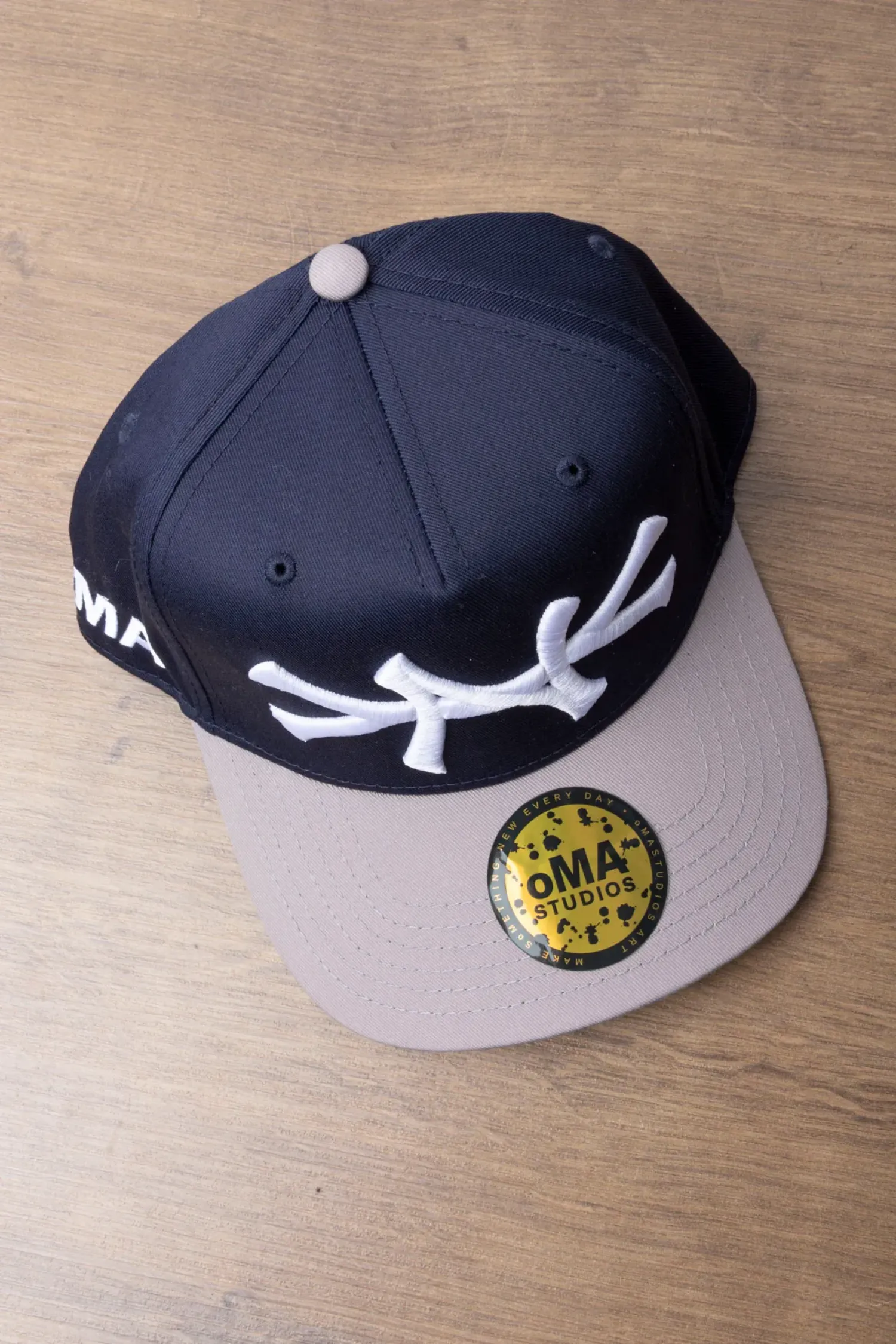 Boné oMA Studios NY Curved Brim Navy Green — Único, Novo