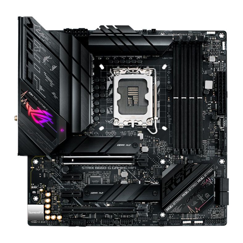 Placa Mae Asus ROG Strix B660-G Gaming WIFI, DDR5, Socket LGA1700, M-ATX, Chipset Intel B660, ROG STRIX B660-G GAMING WIFI