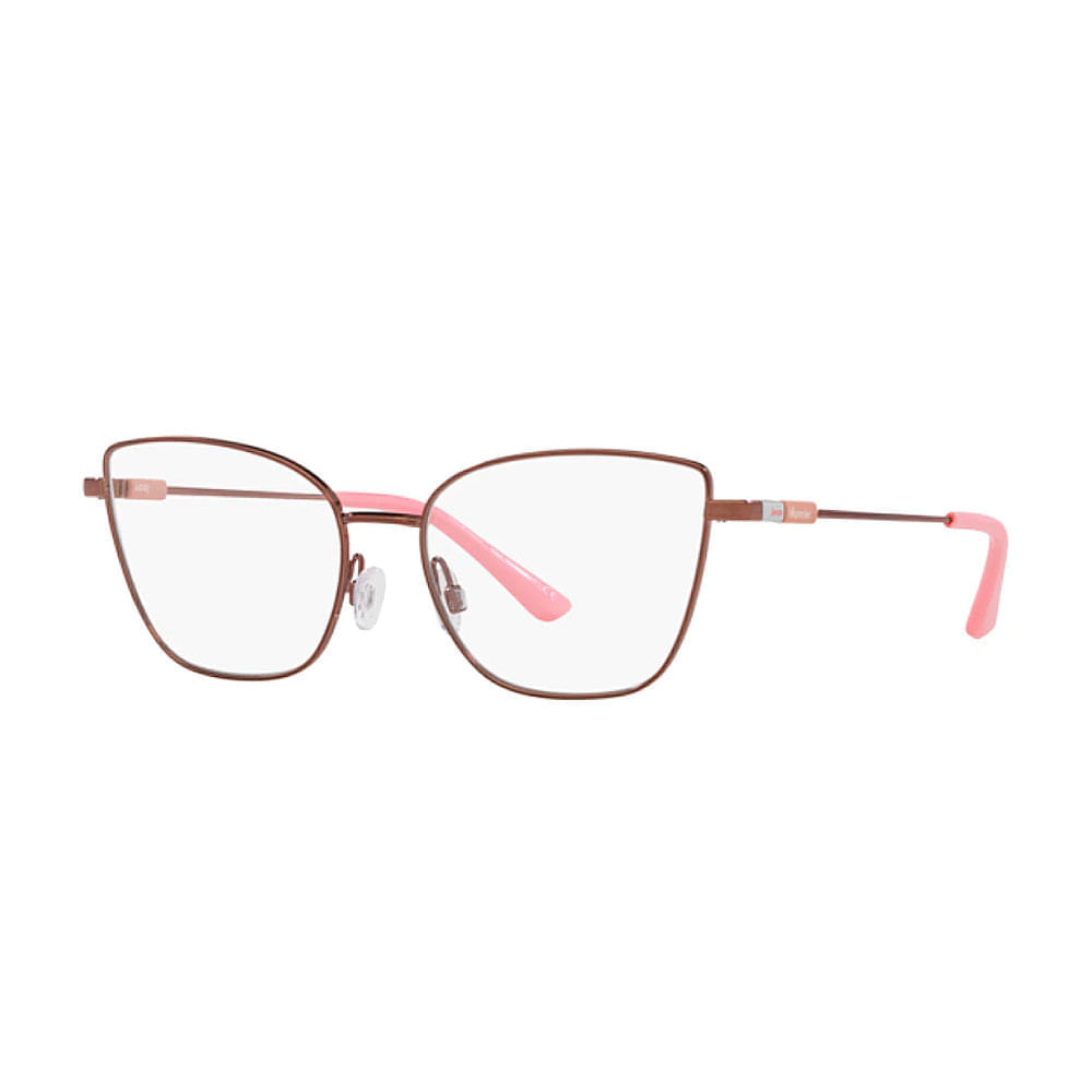 Armação de Óculos de Grau Feminina Jean Monnier Gatinho J81210 M178 Cor Rosa