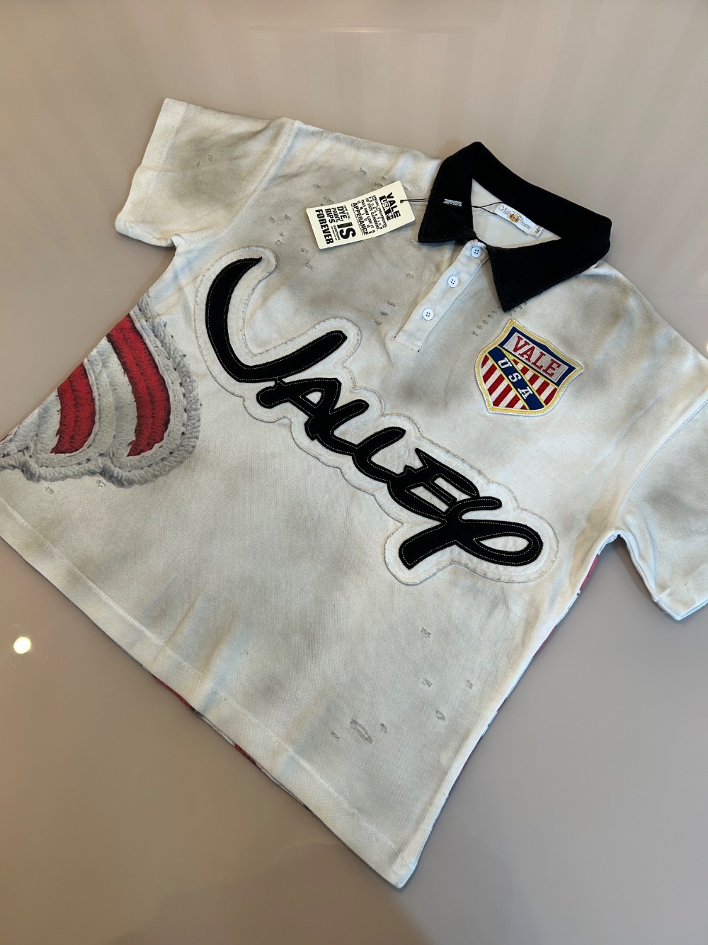 Camisa Vale Lives Forever Polo Us White — M, Novo