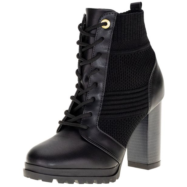 Bota Feminina Coturno Vizzano - 3089106 PRETO 37