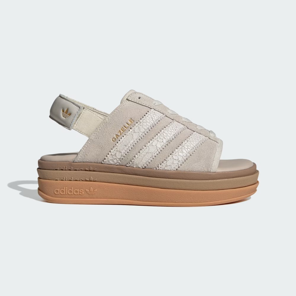 adidas Gazelle Bold Sandals Alumina Gold Metallic — 36, Novo