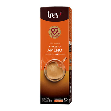 3 Corações Café Cápsulas Expresso Ameno 80g