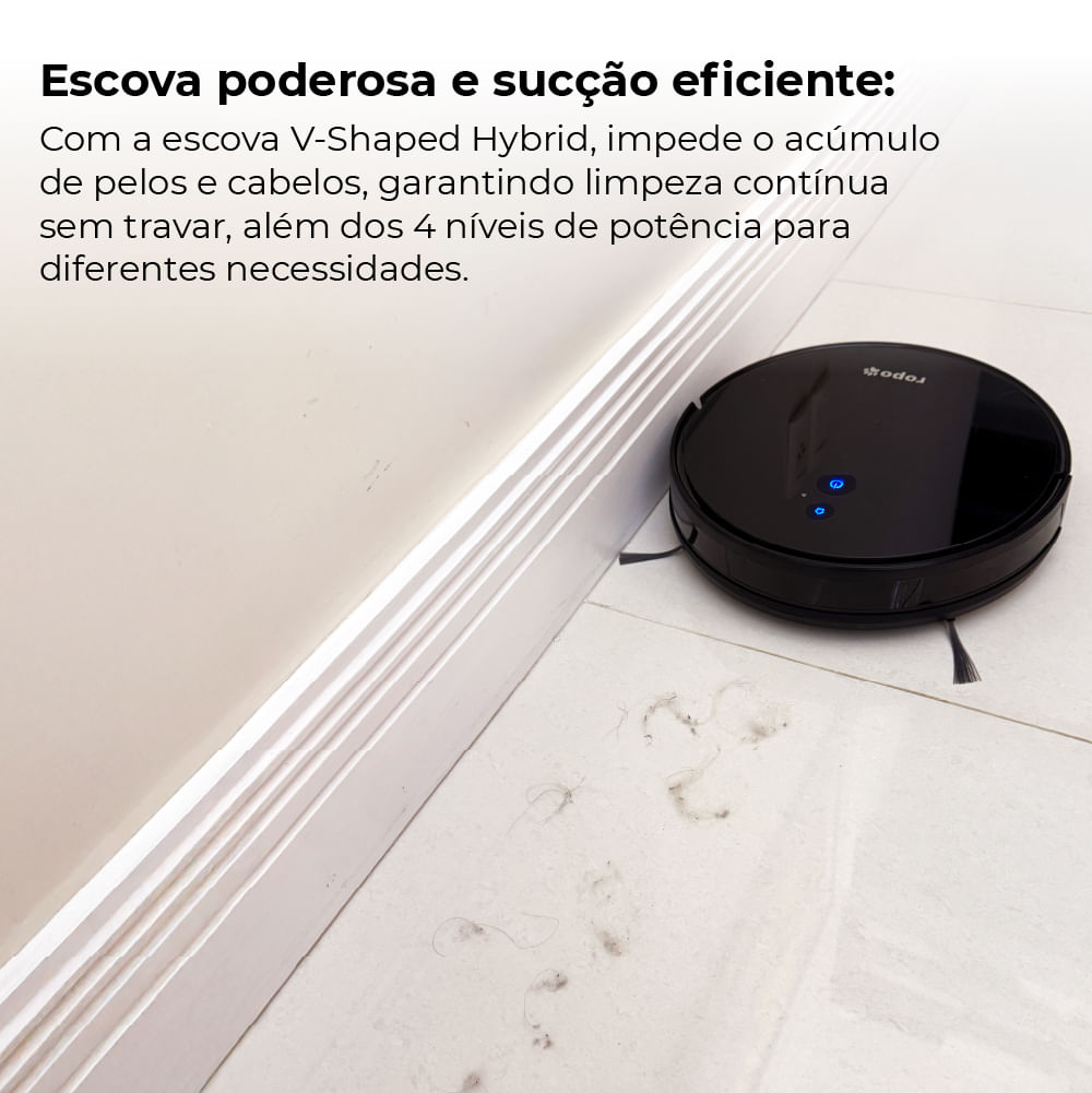 Foto 3 de Robô Aspirador Ropo Smart Pet Pro110V