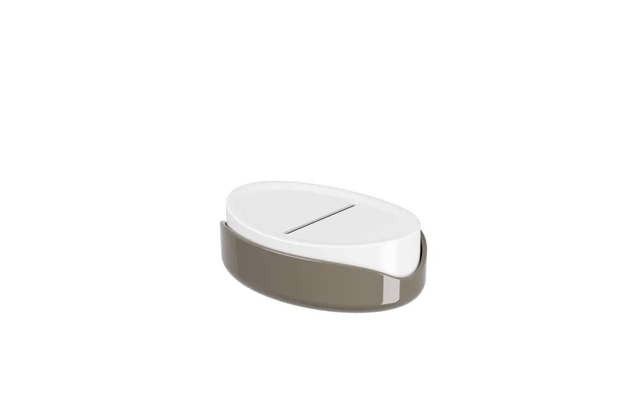 SABONETEIRA BULKY CINZA - BRINOX