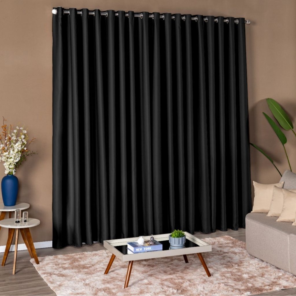 Cortina de Quarto Sala Blackout Corta Luz Blecaute Varias Cores