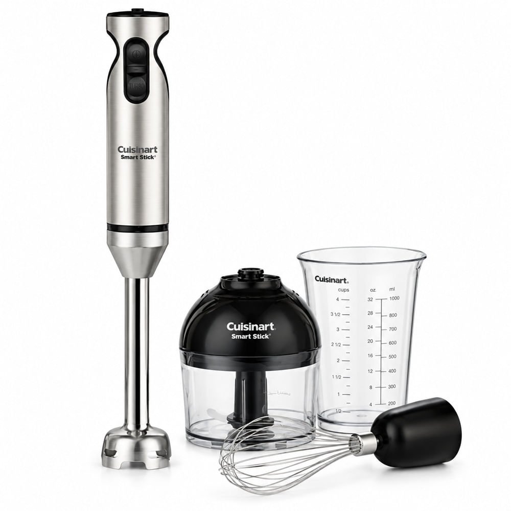 MIXER DE MÃO CUISINART COM ACESSÓRIOS 140W EM AÇO INOX 127V CSB-85BRX