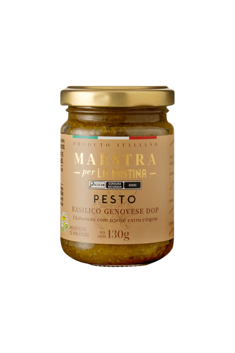 Molho Pesto Genovese DOP 130g Maestra Per La Pastina