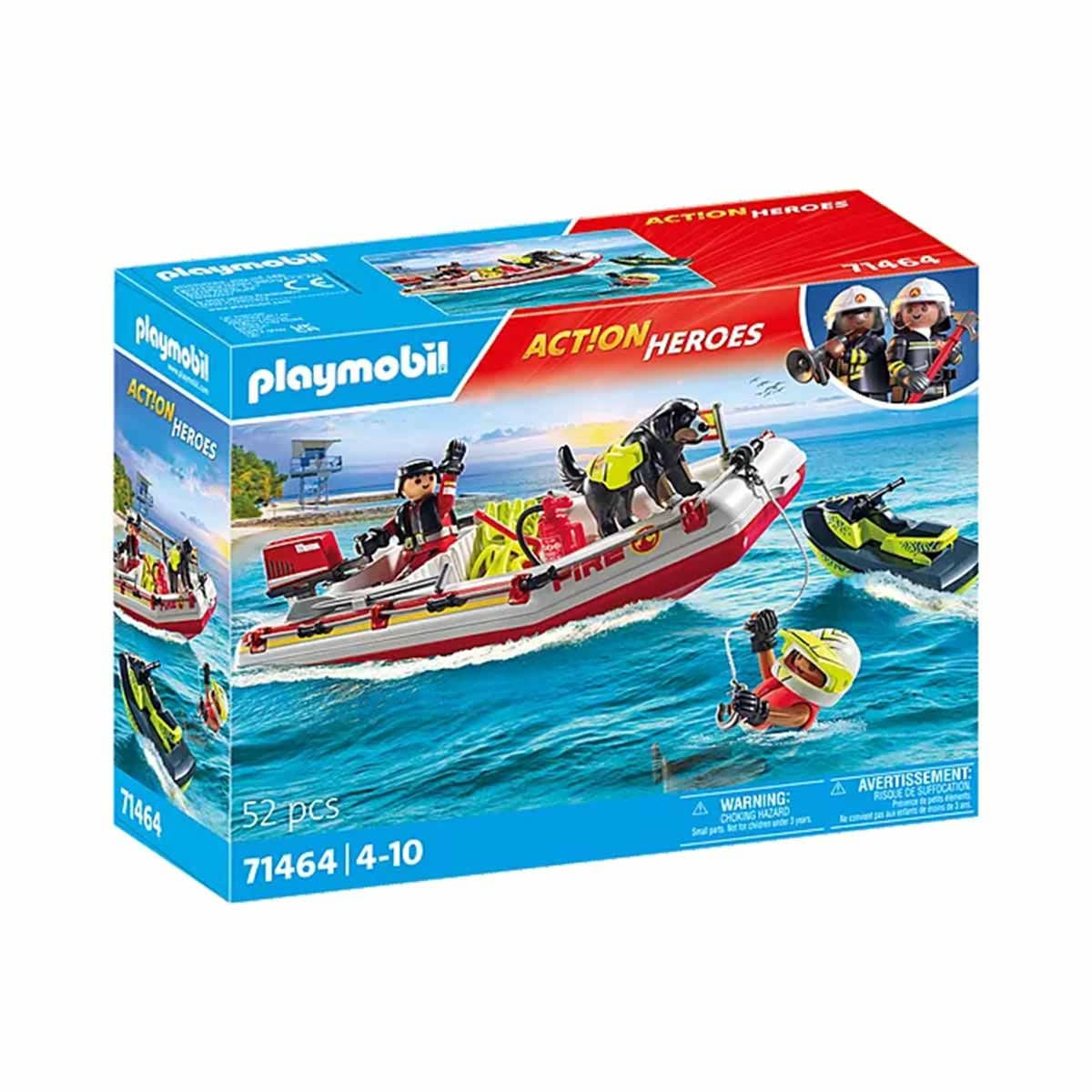 Bote De Salvamento E Jet Ski - Playmobil Action Heroes 71464