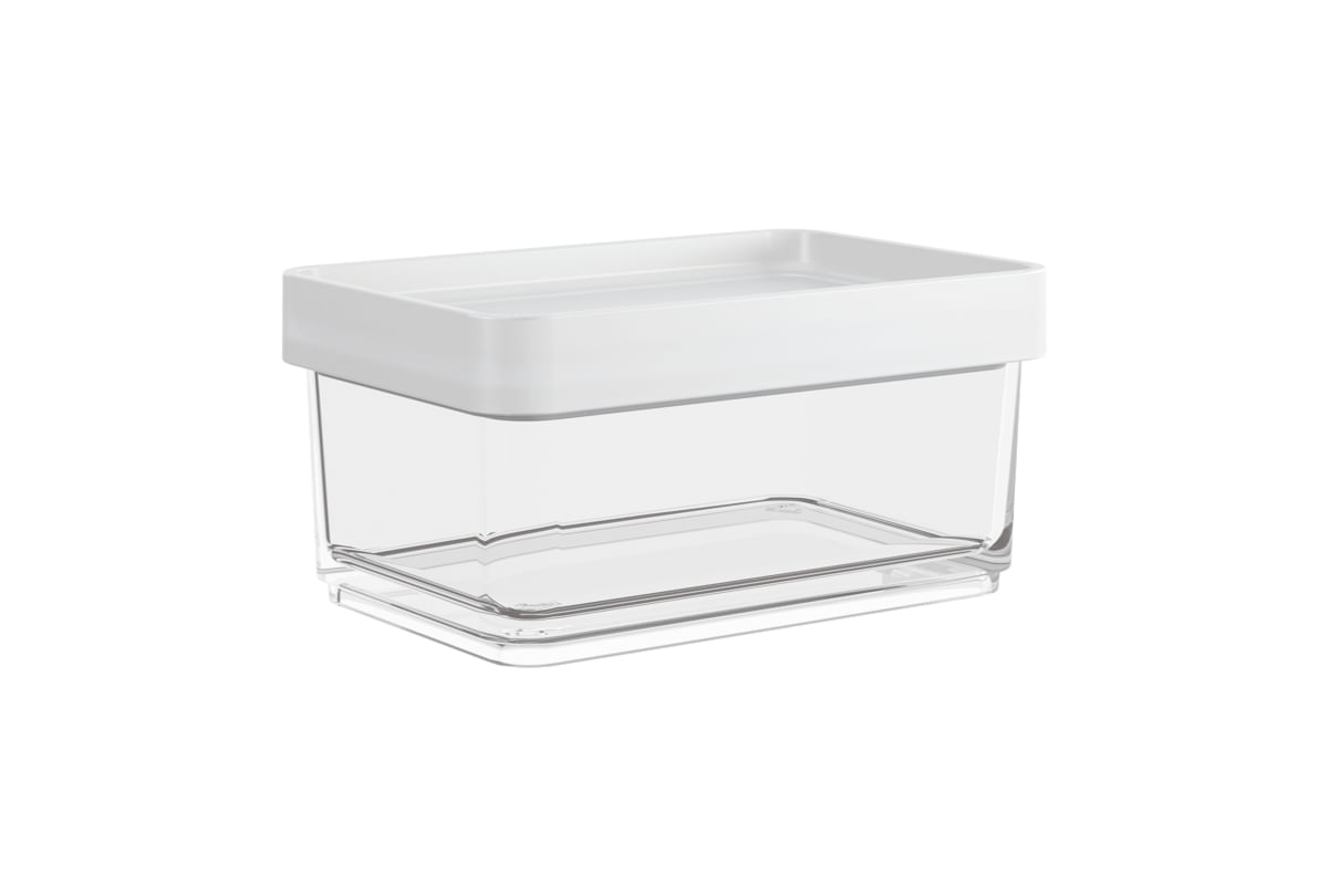 Pote Clear Mini 7,9 x 11,7 x 5 cm 200 ml Branco