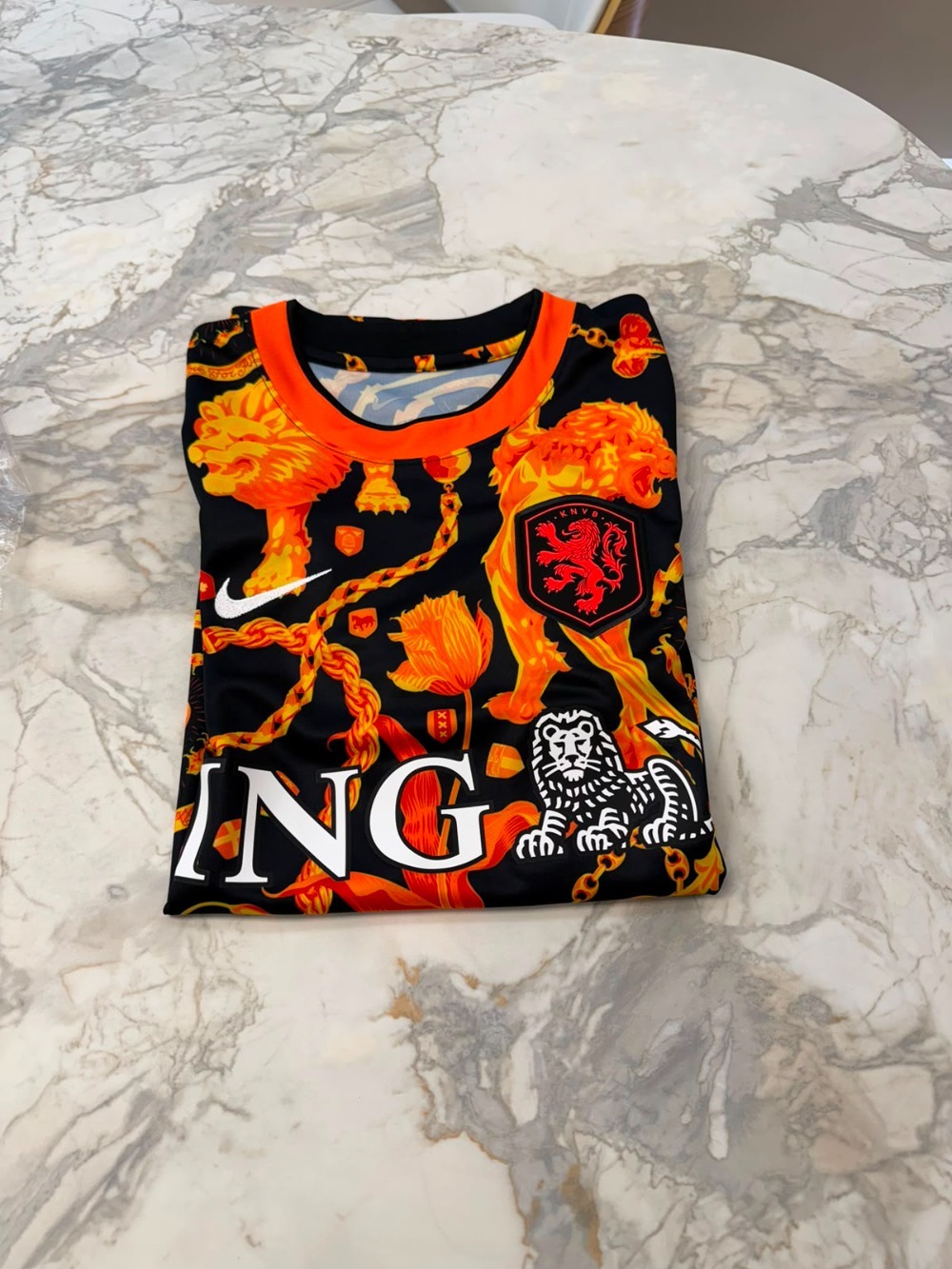 Holanda x Patta x Nike Camiseta Dri-FIT Academy Pro Pré-Jogo Orange — M, Novo