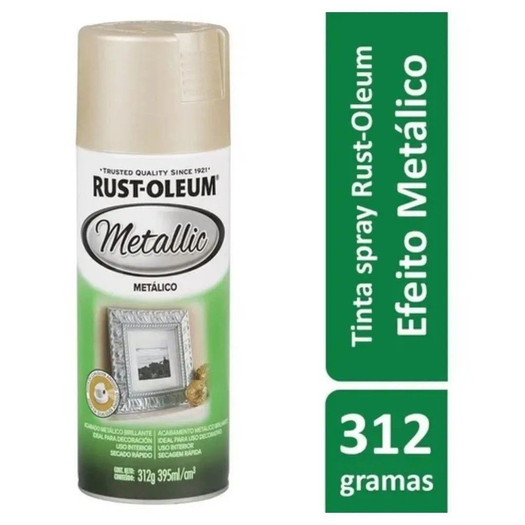 Spray Metálico Champagne 395ml Rust Oleum