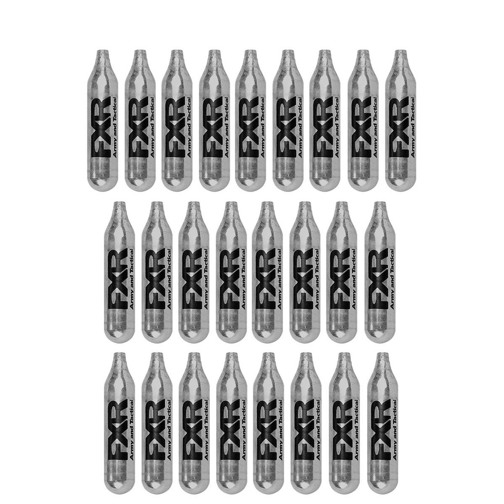 25x Capsula CO2 12g s/ Rosca Fixxar Airsoft Original