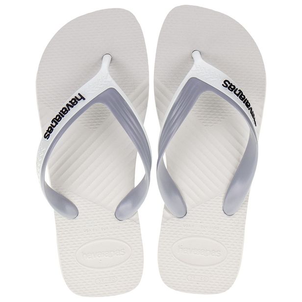 Chinelo Masculino Dual Havaianas 4145602 BRANCO/CINZA 37/38