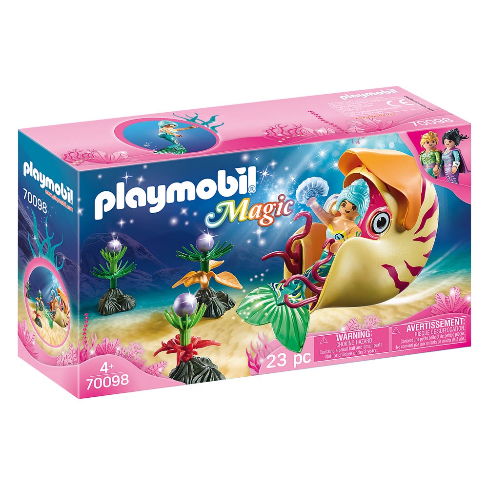 Playmobil - Sereia Com Gôndola De Caracol Do Mar