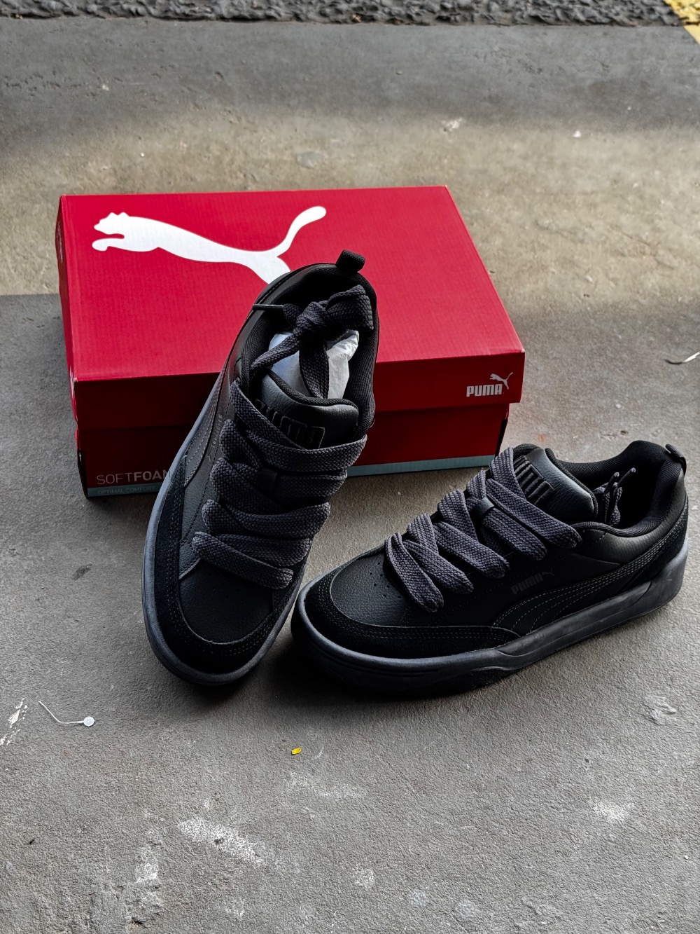 Puma Park Lifestyle Black Grey White — 37 / 37.5 / 38 / 39 / 39.5 / 40 / 40.5 / 41 / 41.5 / 42 / 42.5 / 43, Novo