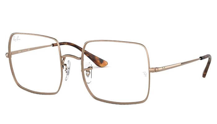 Armação de Óculos de Grau Unissex Ray-Ban Quadrado RX1971VL Cor Bronze Armação de Óculos de Grau Unissex Ray-Ban Quadrado RX1971VL Cor Bron