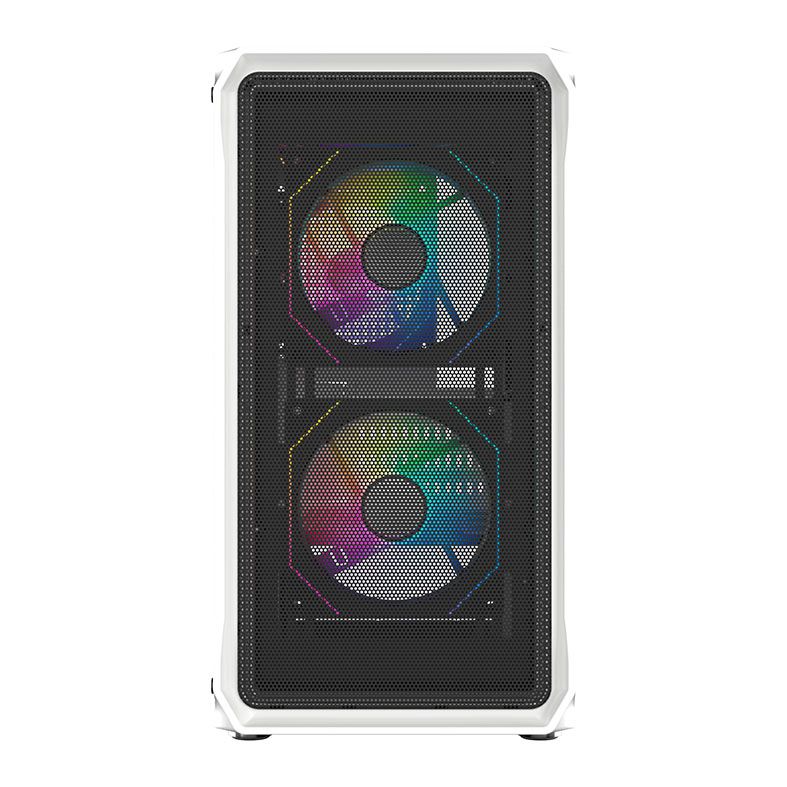 Foto 3 de Gabinete Gamer Acegeek Eclipse M350, Mid-Tower, Lateral de Vidro, Branco, AG-ECLIPSE-M350-WH