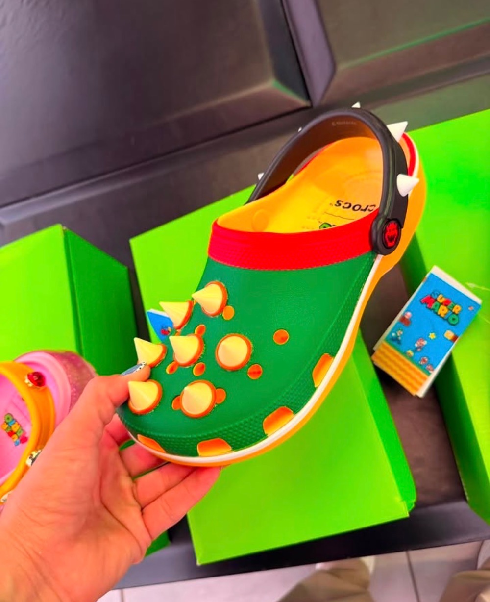 Super Mario x Crocs Classic Clog Bowser Green — 36, Novo