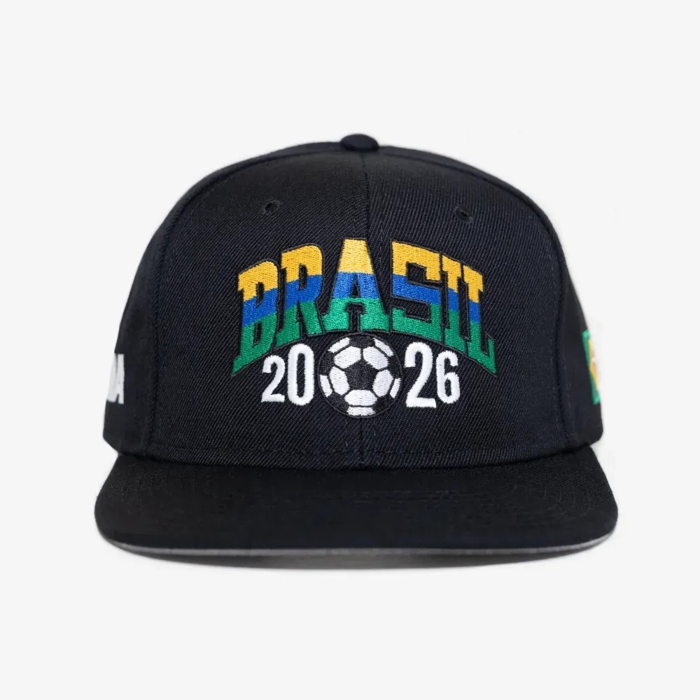 Boné oMA Studios Brasil Retro WC 2026 Black — Único, Novo