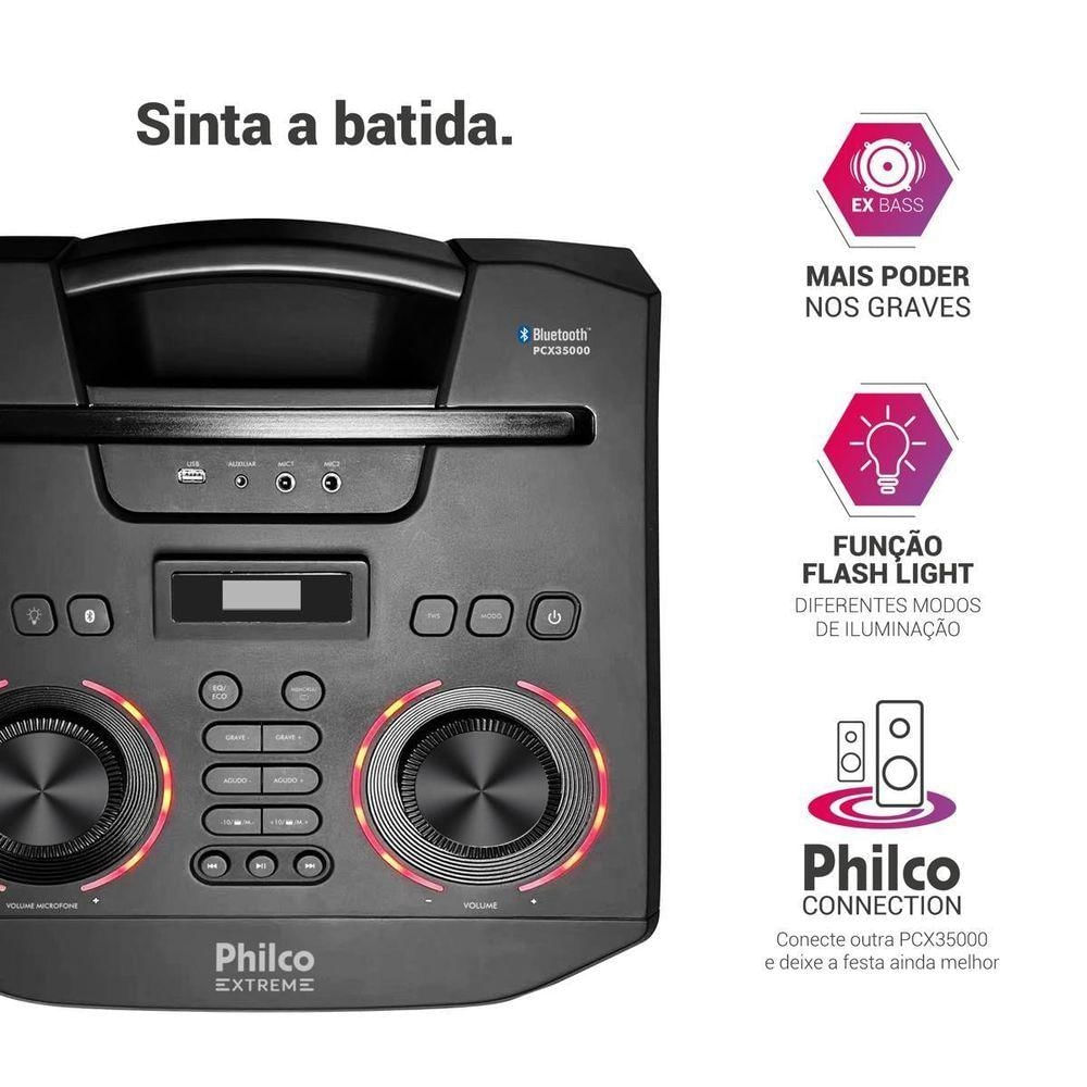 Foto 2 de Caixa De Som Amplificada 3500W Philco Connection PCX35000 Bivolt