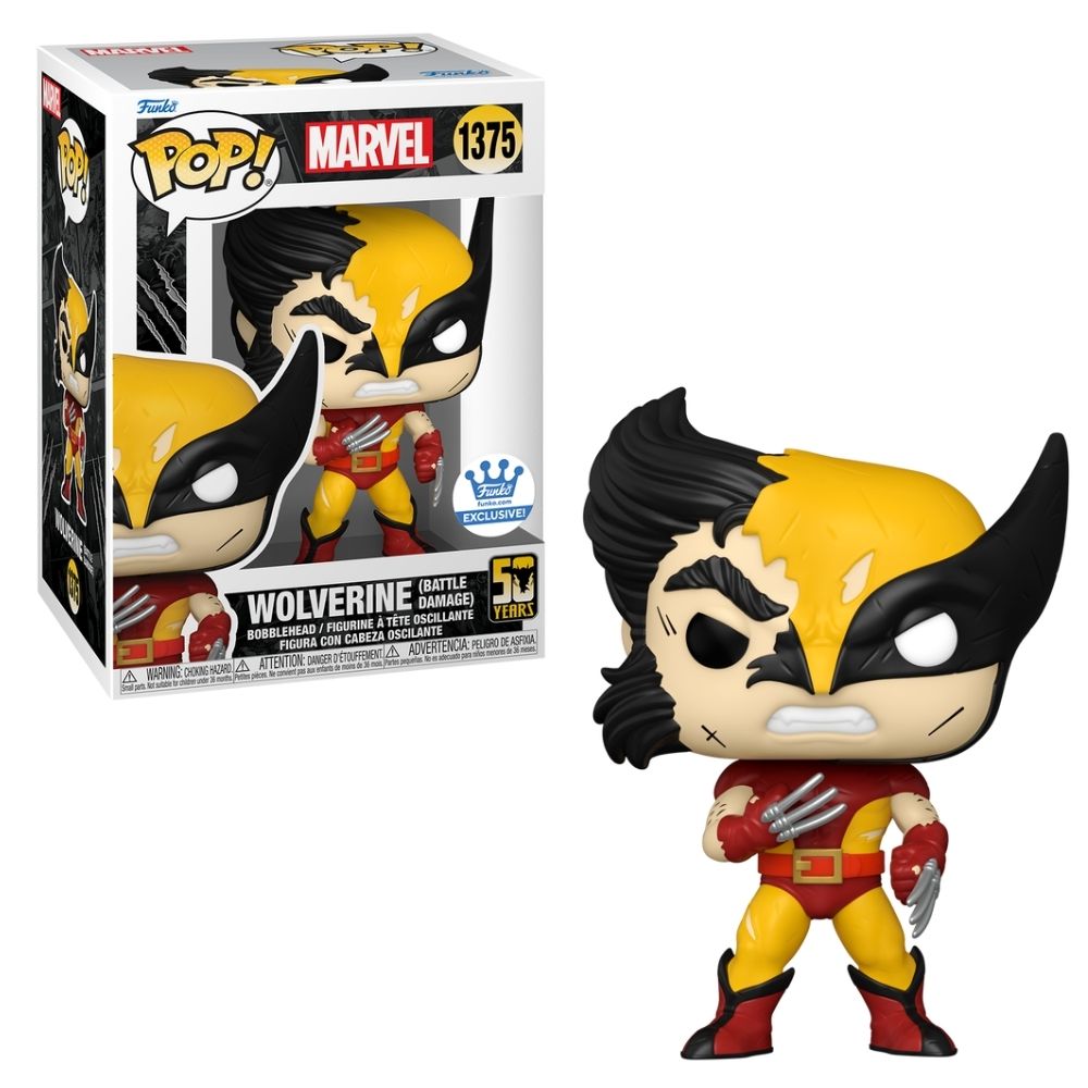 Boneco Funko POP! Marvel - Wolverine 50 Anos - Wolverine com Máscara Rasgada