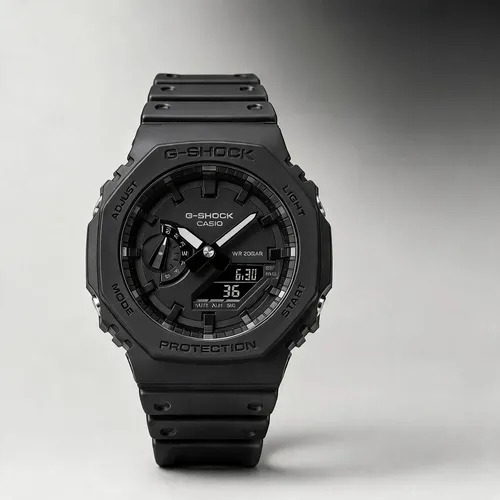 Relógio Casio G-shock Ga-2100-1a1dr Masculino Preto Carbon Preto
