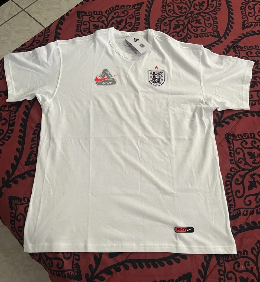 England x Palace x Nike Camiseta White — XG, Novo