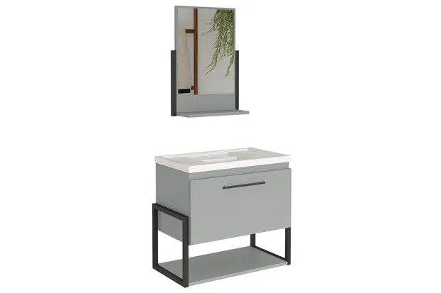 KIT METALO 60 COM ESP. MDF BP METALON PISTACHE MGM