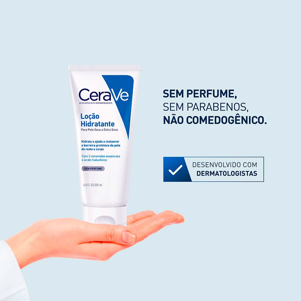 Foto 4 de Loção Hidratante CeraVe para Pele Seca a Extra Seca com Ácido Hialurônico — 200ml