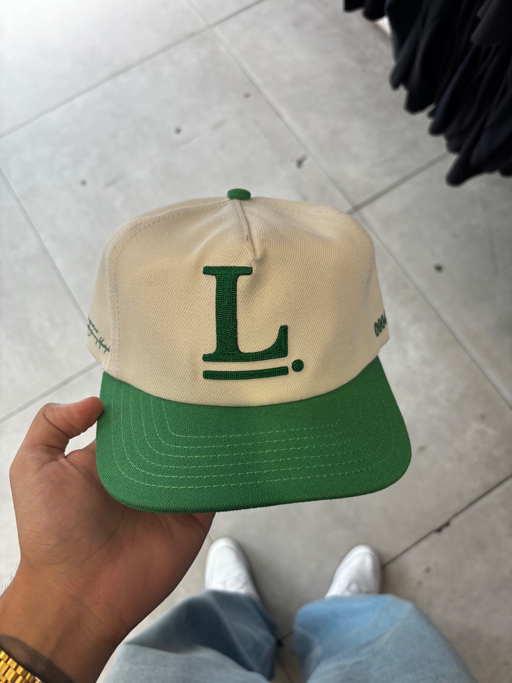 Boné Local Space Logo Snapback White Green — Único, Novo