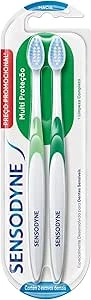 Sensodyne Escova De Dente Multi Proteção, Escova Dental Com Cerdas Macias, Limpeza Completa, 2 Unidades