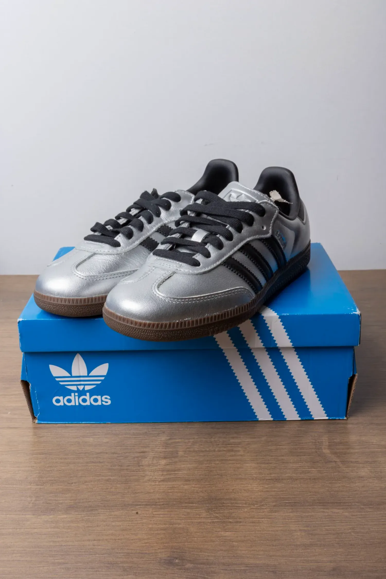 adidas Samba OG Silver Metallic — 33, Novo