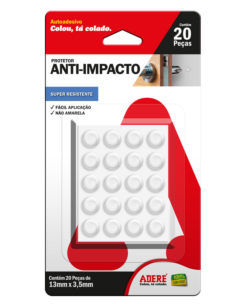 Protetor Anti Impacto Circular Transparente Paicm 13Mm Adere