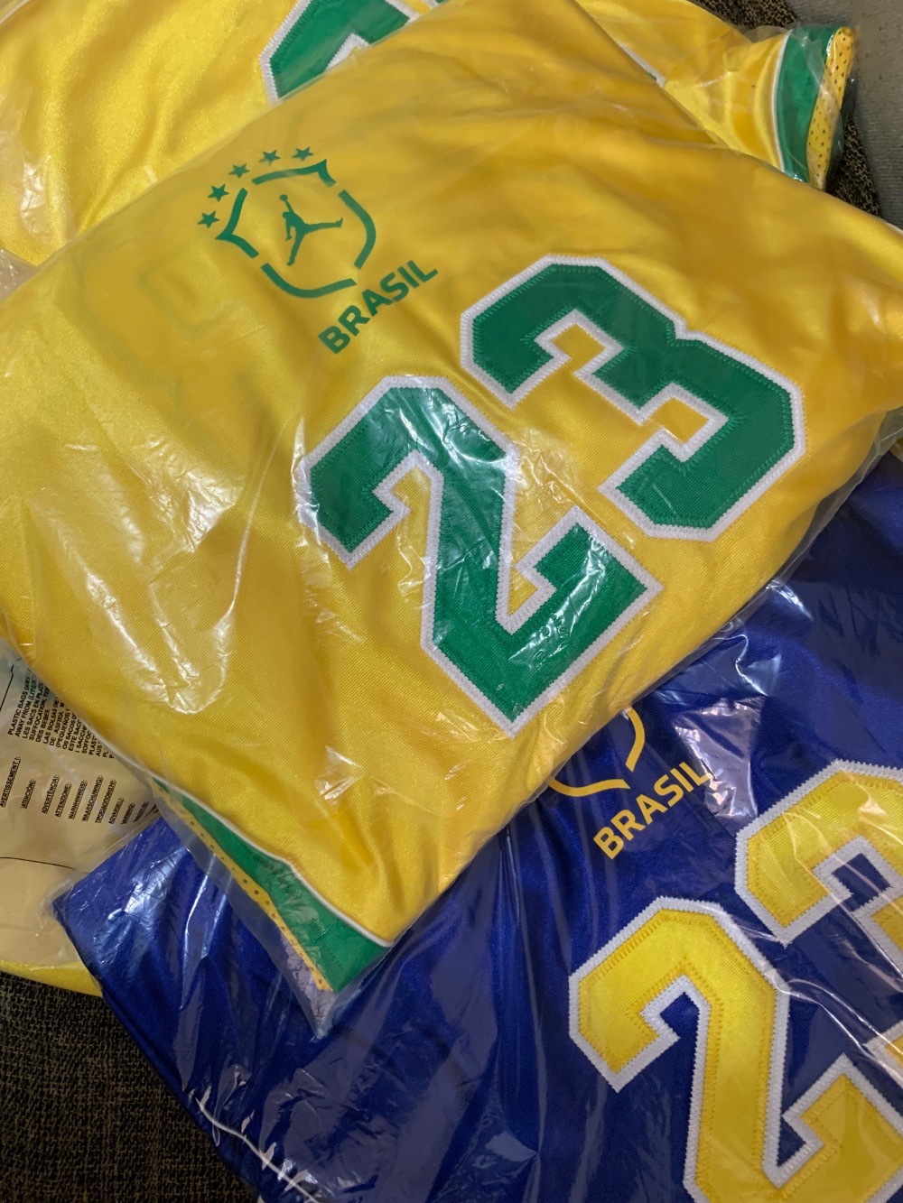 Camiseta Air Jordan Brasil Long Sleeve Goleiro Yellow — M, Novo