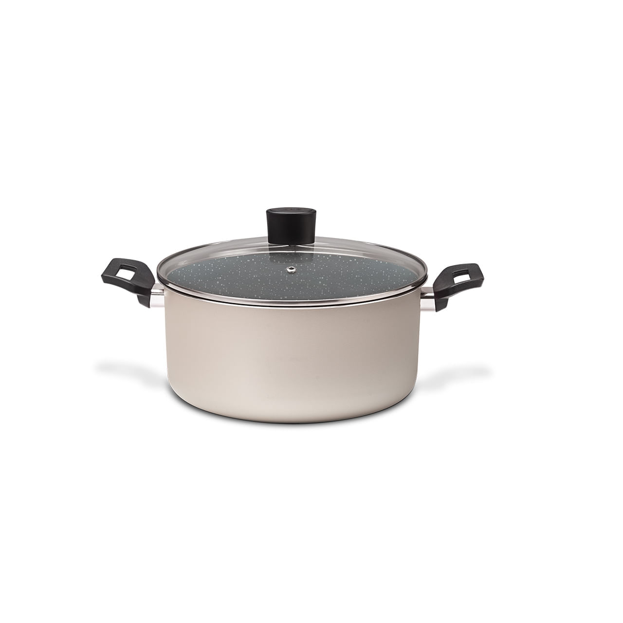 Caçarola com Tampa Brinox Antiaderente Ceramic Life Naturalle Ø20cm 2,5 Litros Champagne