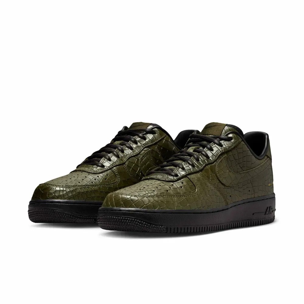 Nike Air Force 1 Low Premium Morse Code Cargo Khaki Croc — 43, Novo