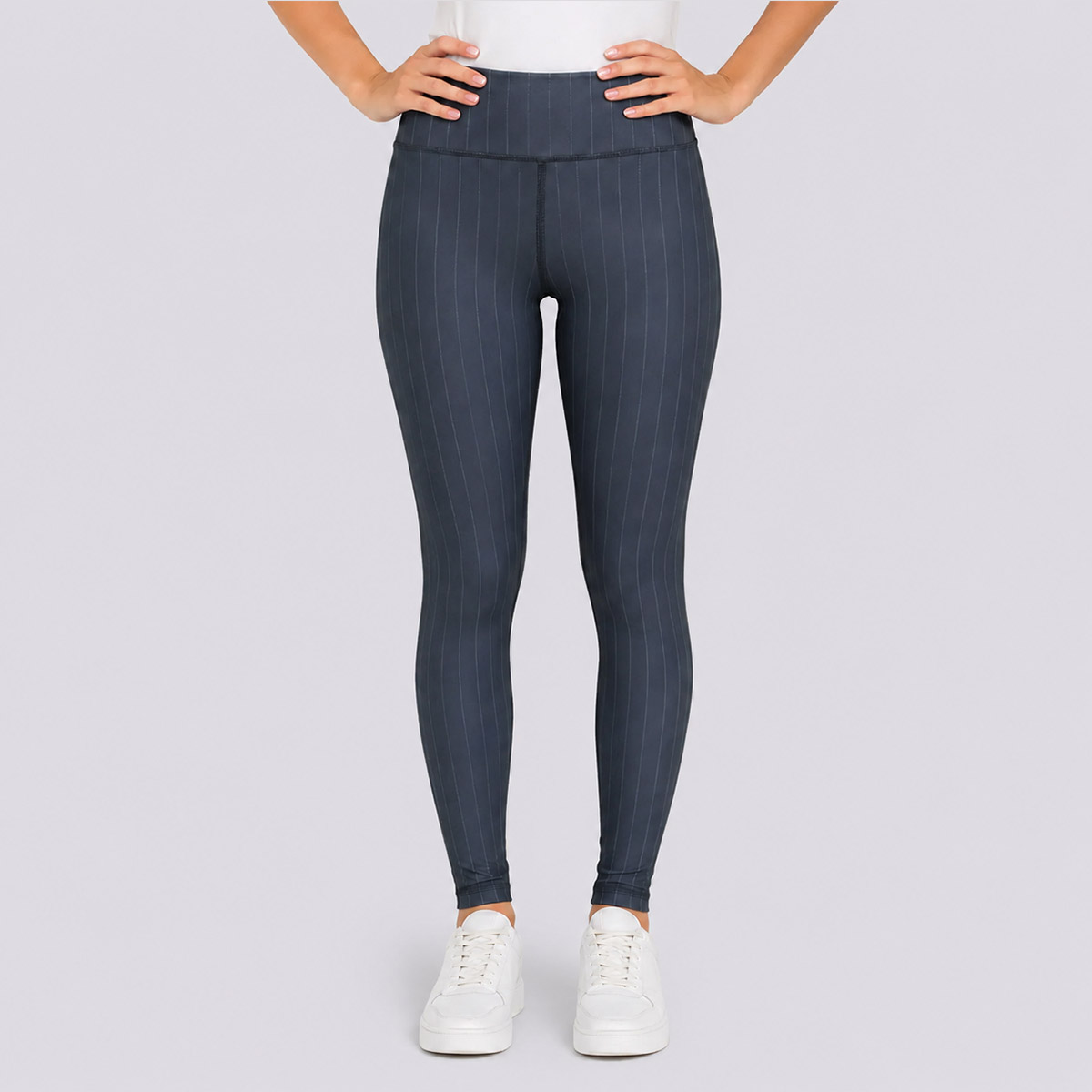 Calça Legging Fila Pinstripes Flow II Feminina Marinho